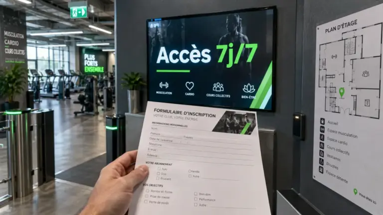 Salle de sport Mérignac Fitness Park, entrée accès 7j/7