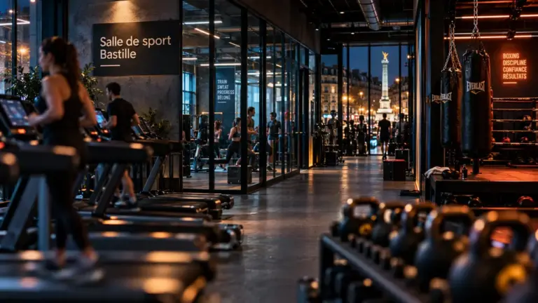 Salle de sport Paris Bastille Fitness Park : 1300 m², musculation et boxing