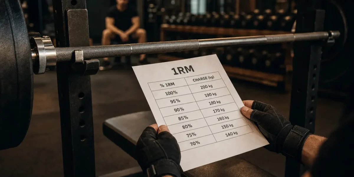 1 repetition maximum estimée sur banc de musculation