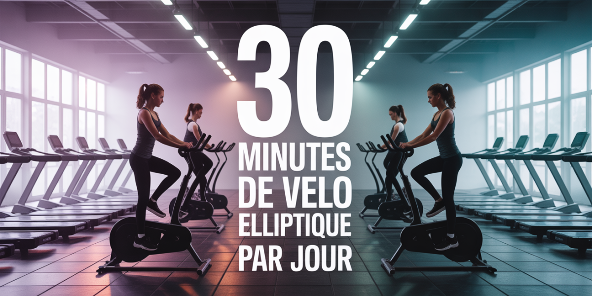 Salle de sport motivation 30 minutes de velo elliptique par jour