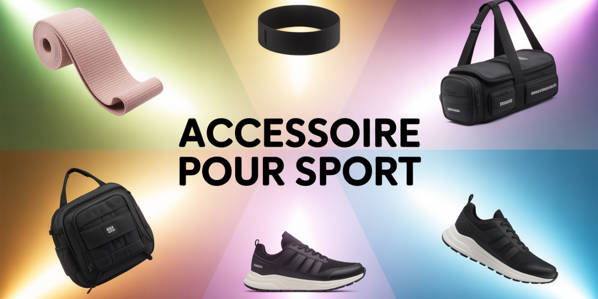 Accessoire pour sport : accessoires sportifs populaires sur fond lumineux