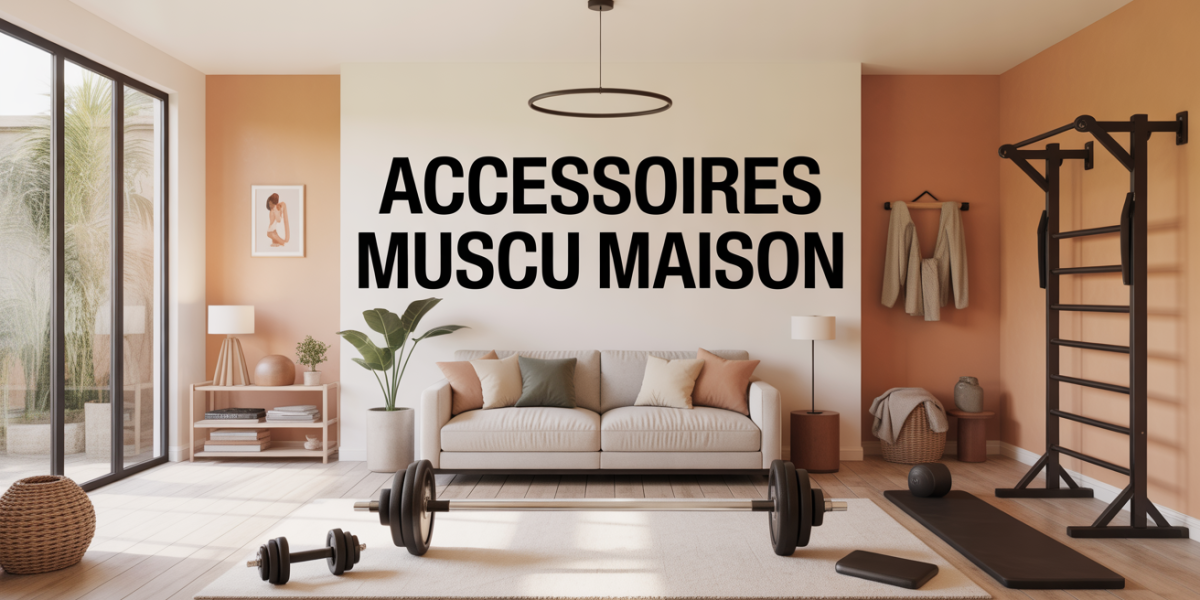 accessoires muscu maison dans salon lumineux