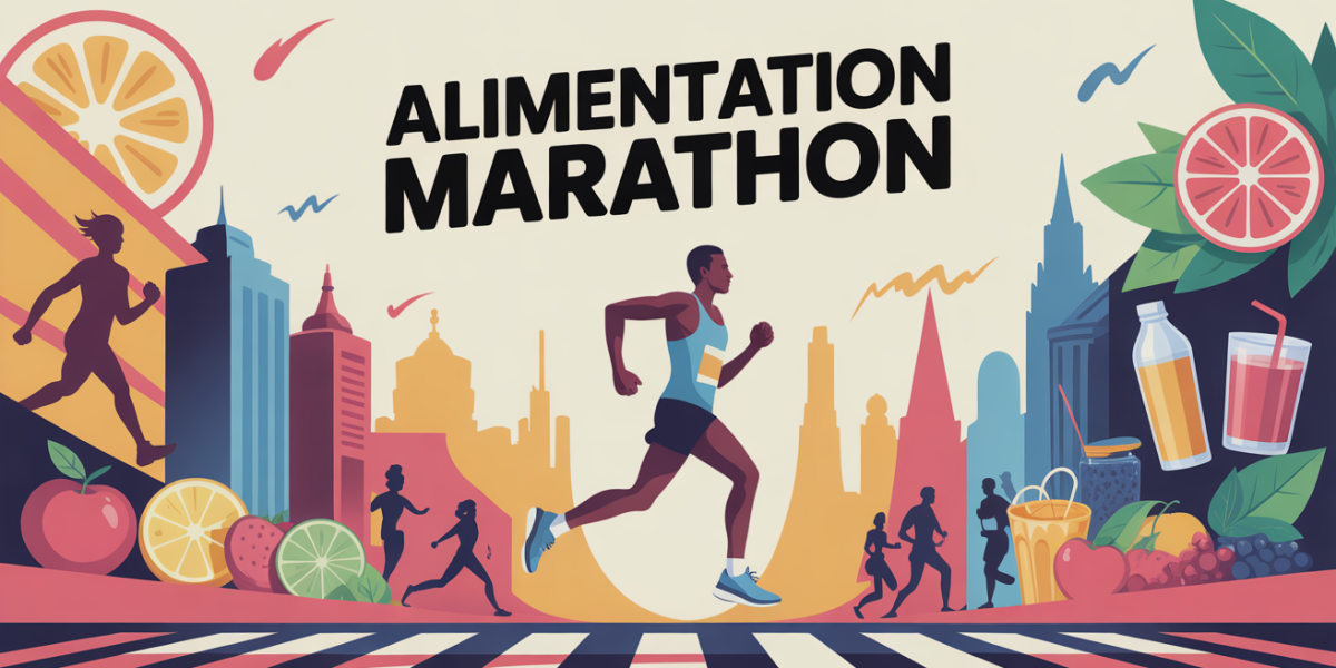 coureur marathon ville alimentation pour un marathon