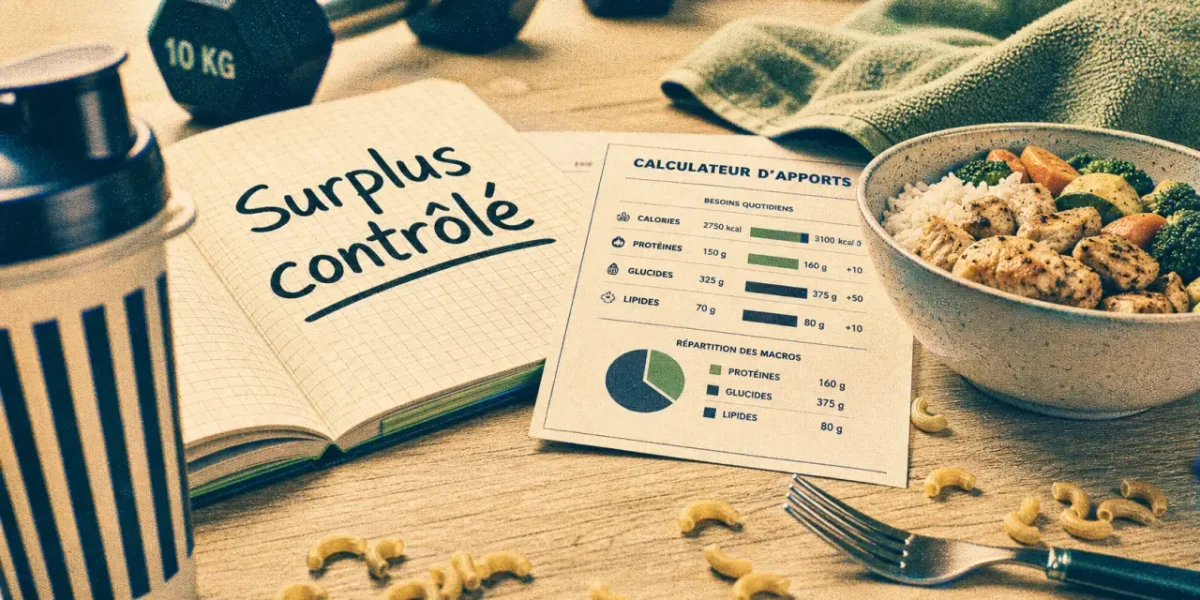 Alimentation prise de masse : surplus contrôlé, 50% glucides et lipides à doser