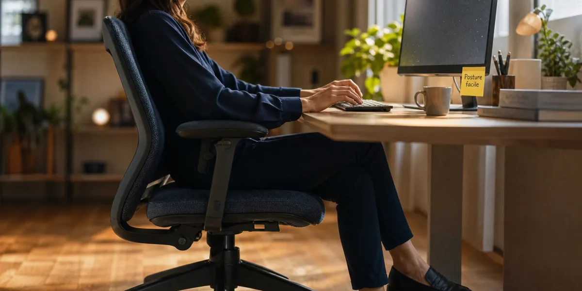 Améliorer sa posture au quotidien : réglages bureau, chaise et écran à hauteur des yeux
