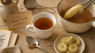 Banane bouillie et banane bouillie bienfaits santé en infusion