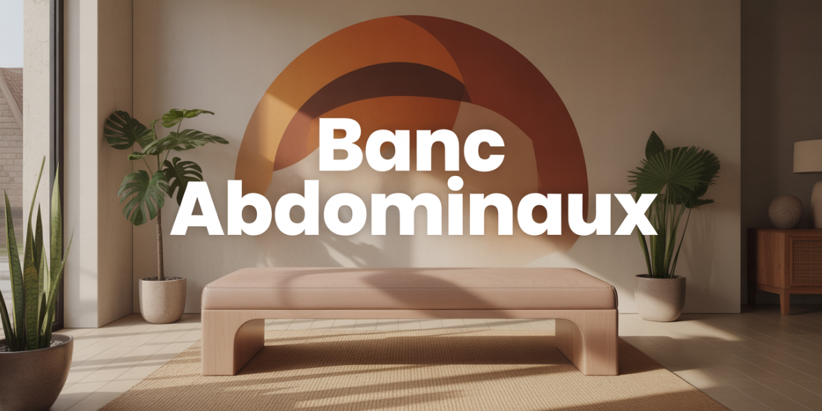 banc abdominaux solide dans salon moderne