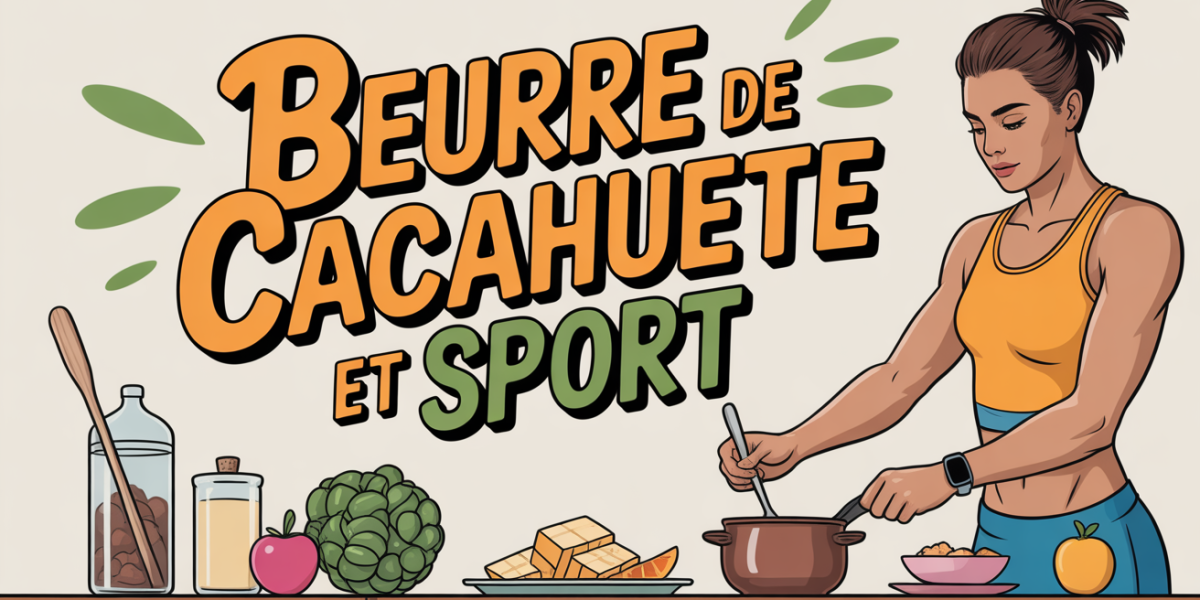 sportif prepare collation beurre de cacahuete musculation