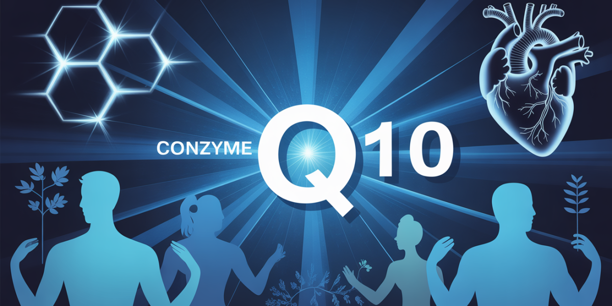 bienfaits du coenzyme q10 molecule illustration