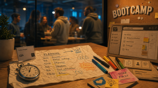 Bootcamp définition : planning intensif et apprentissage rapide en cadre structuré