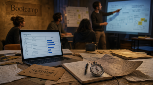 Bootcamp définition : apprendre vite en cadre intensif, avec chronomètre et carnet