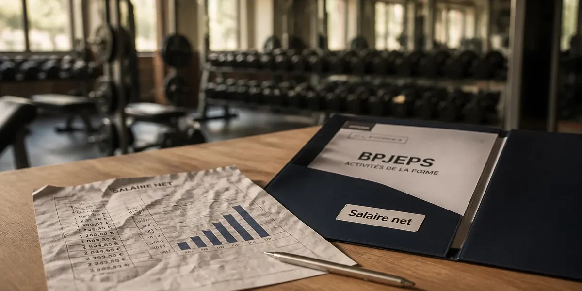 BPJEPS salaire net : graphique et formation en salle de sport