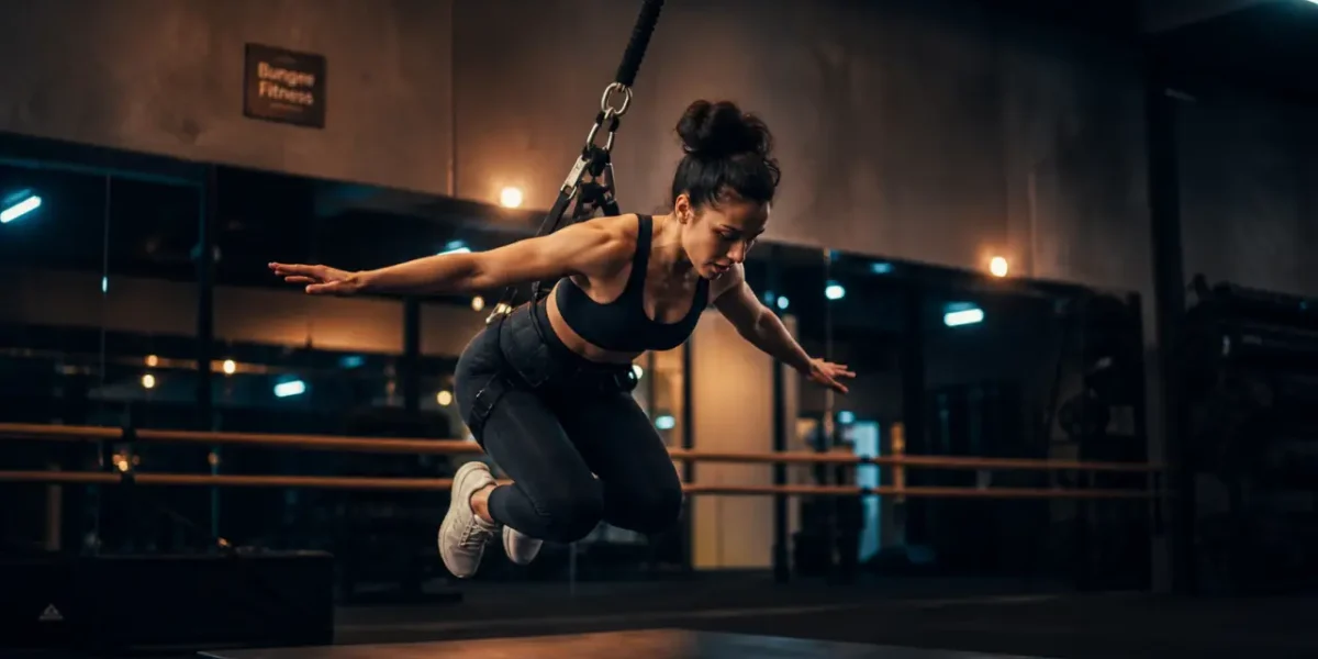 Bungee fitness en suspension sans impact sur les articulations
