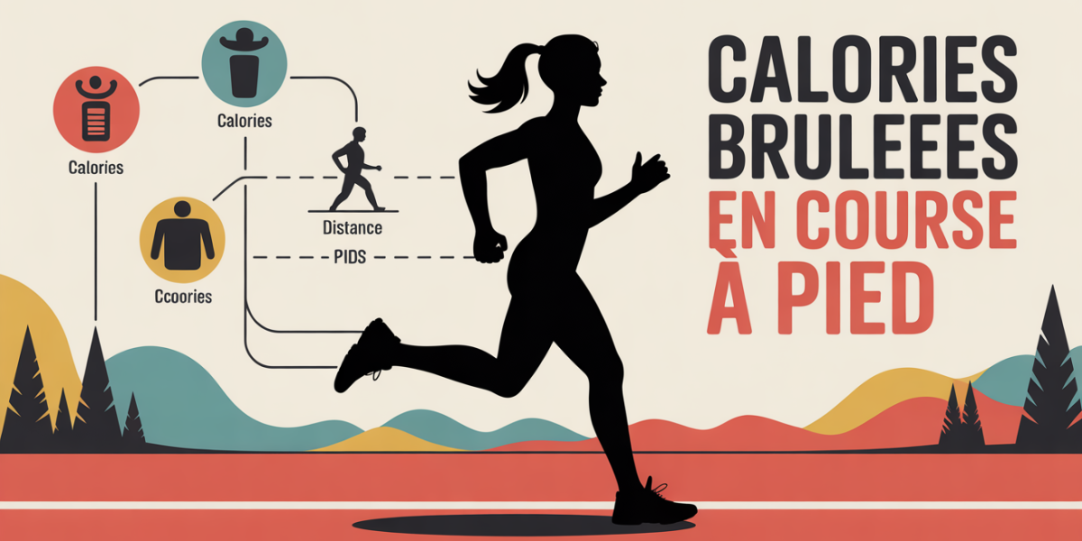 infographic calories course a pieds piste dynamique