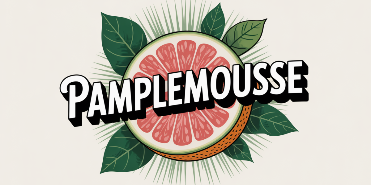 calories dans un pamplemousse avec quartiers et feuilles