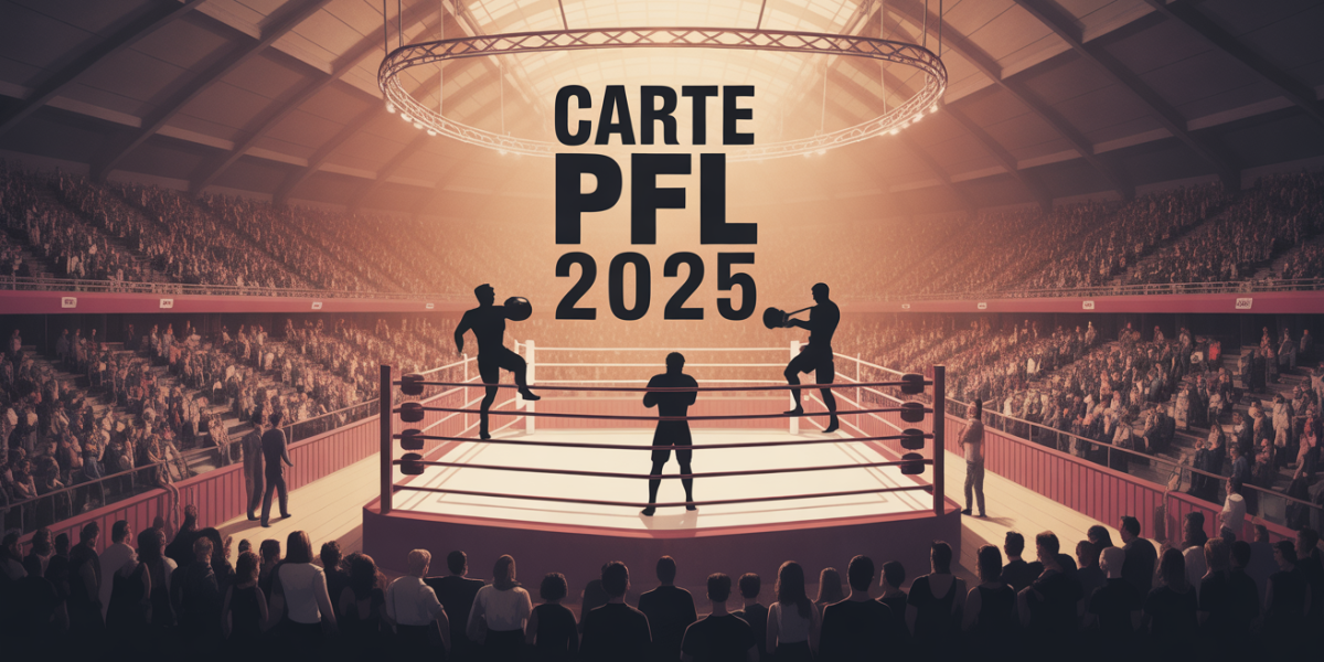 carte PFL 2025 MMA ambiance arena