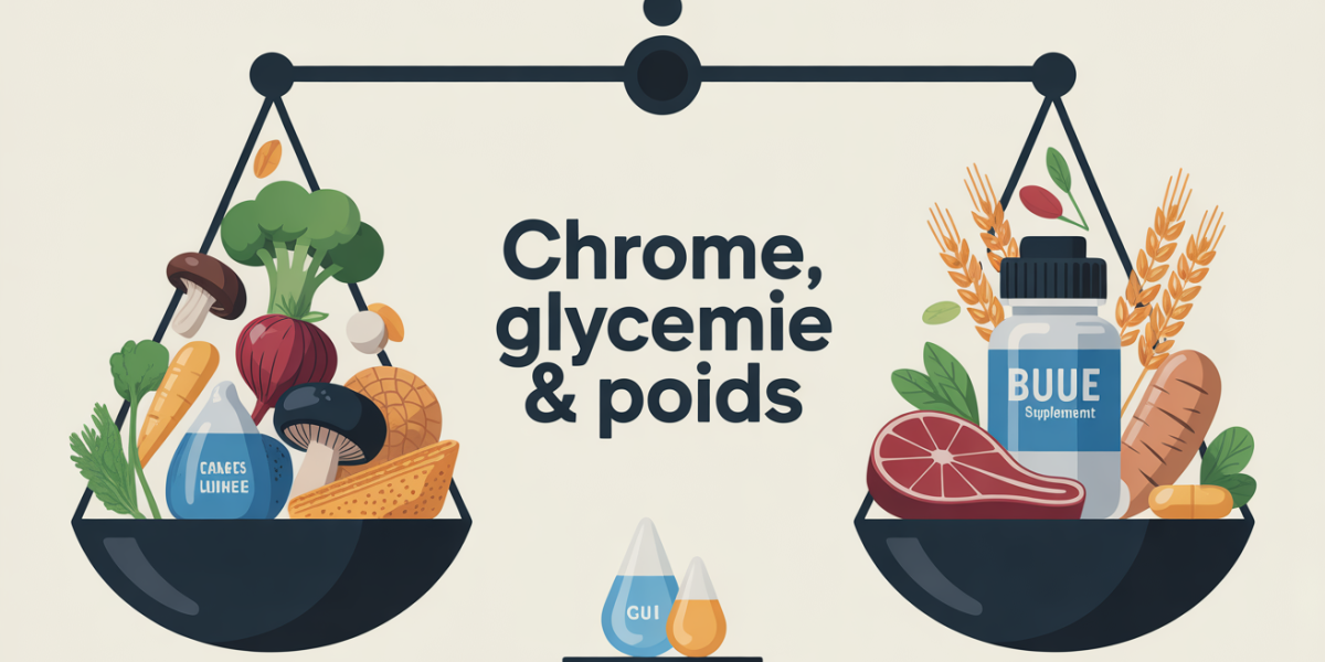 chrome en complement alimentaire illustration balance variation glycemie