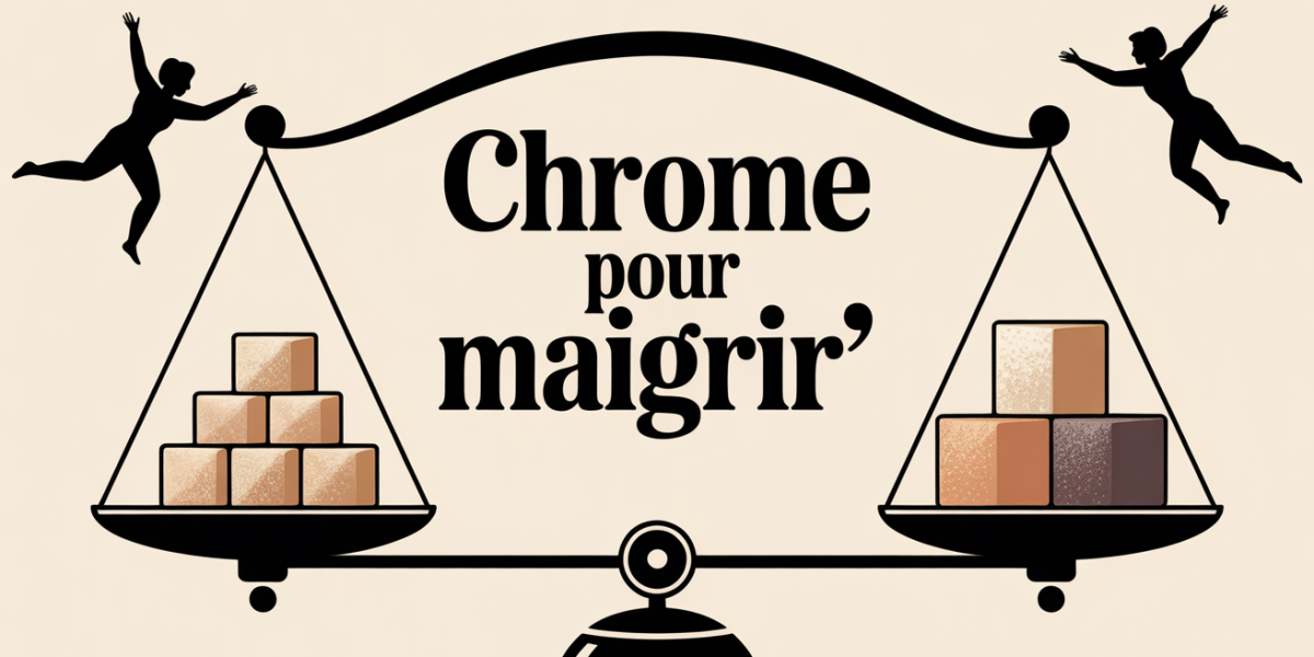 illustration chrome pour maigrir balance regulation sucre