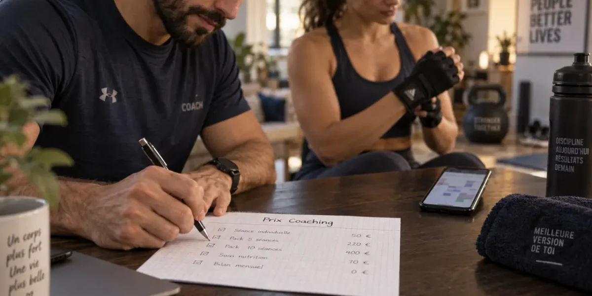 Coach sportif prix : bilan et planning de séances