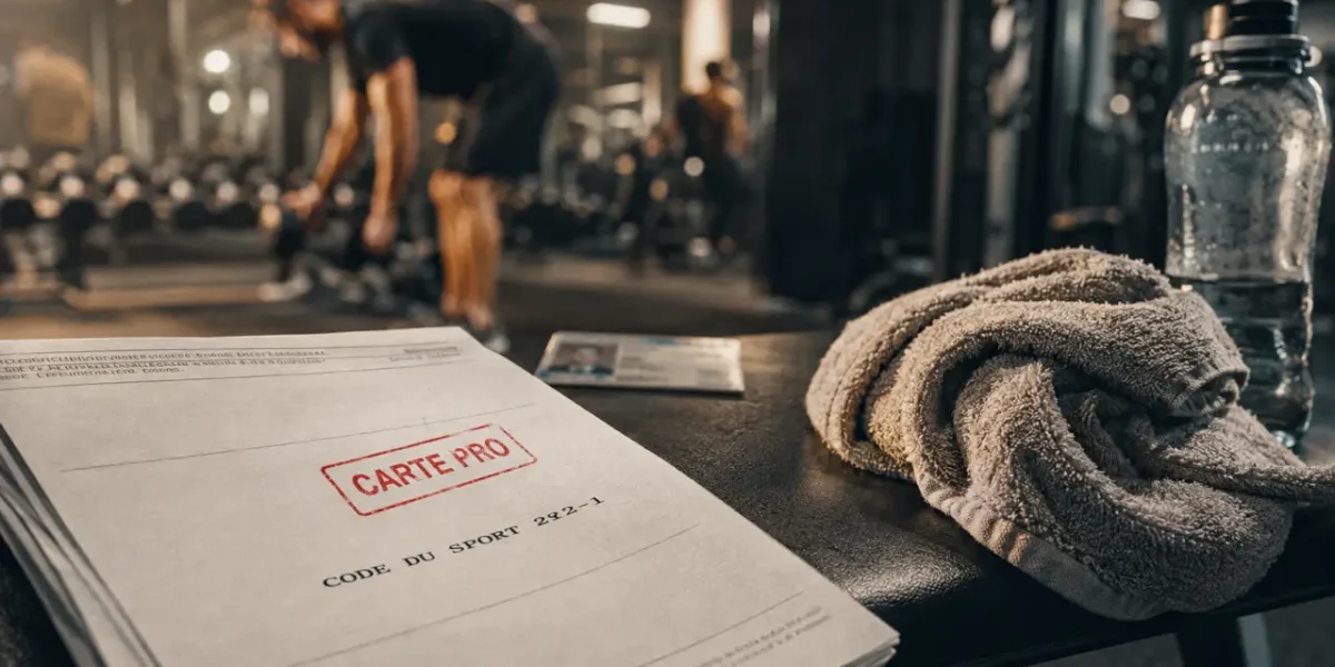 Carte pro coach sportif et études, salle de sport