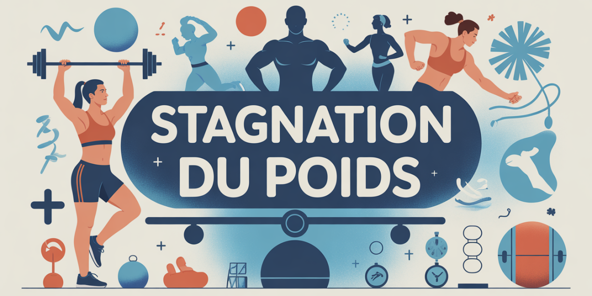 combien de temps dure la stagnation du poids illustration balance et motivation