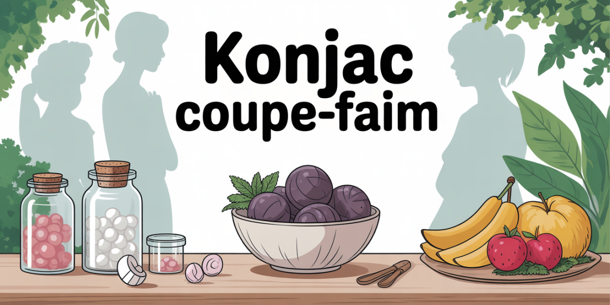 coupe faim au konjac vue sur table cuisine