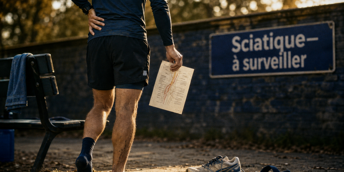 Courir avec une sciatique : arrêt, reprise sans forcer