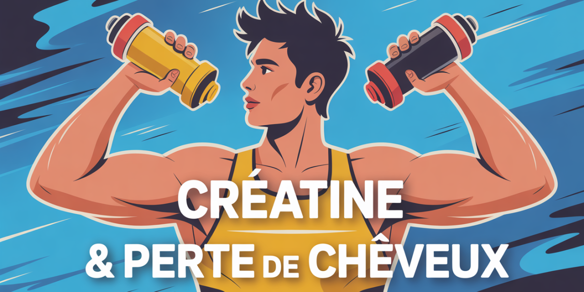 creatine perte de cheveux sportif buste