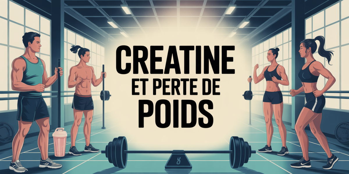 salle de sport, silhouettes athletiques, creatine perte de poids