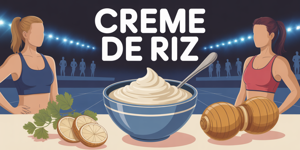 bol creme de riz muscu illustration haltere gourde