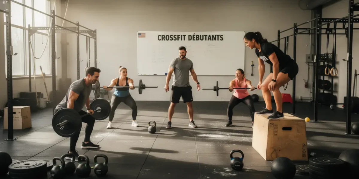 Photo Crossfit débutant coach ambiance positive diversité