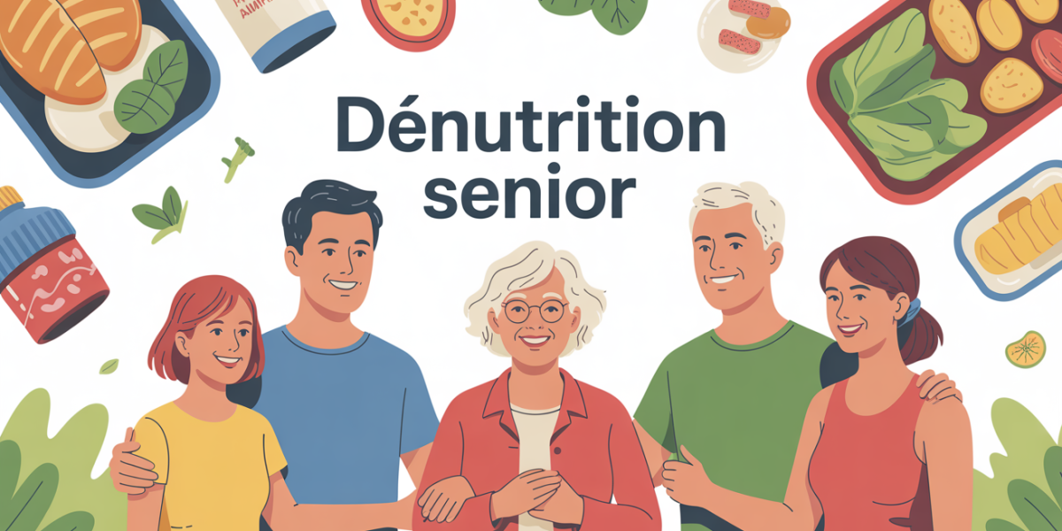 Famille autour senior aliments proteiques supplement denutrition
