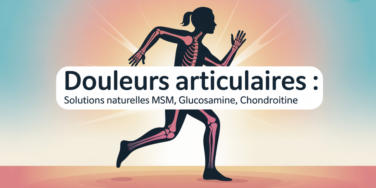 Illustration articulations souples MSM glucosamine chondroïtine