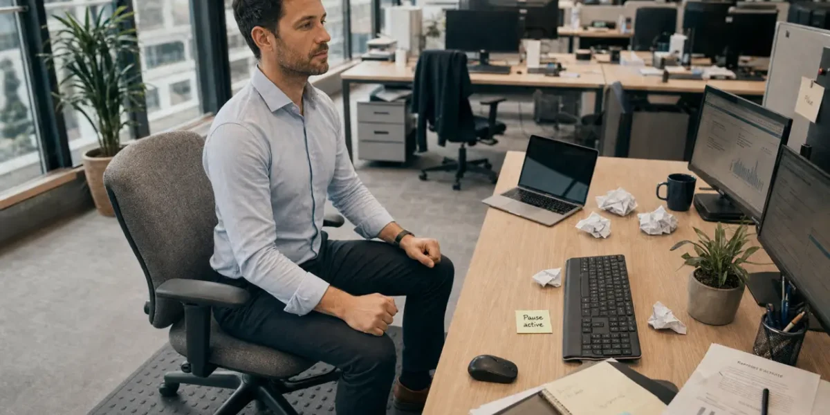 Exercices à faire au bureau, 5 minutes sans matériel : pause active