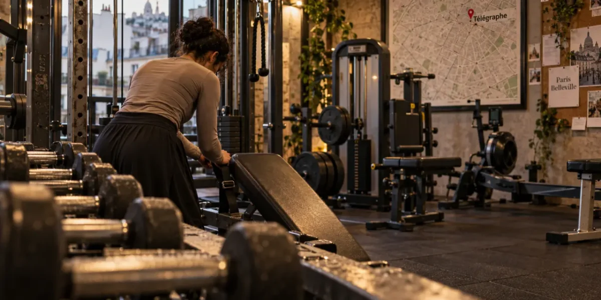 Fitness park salle de sport Belleville : salle près du métro Télégraphe