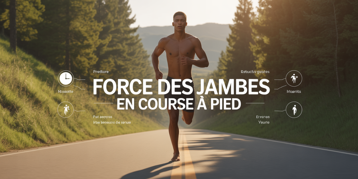 Coureur stylisé force des jambes sur piste