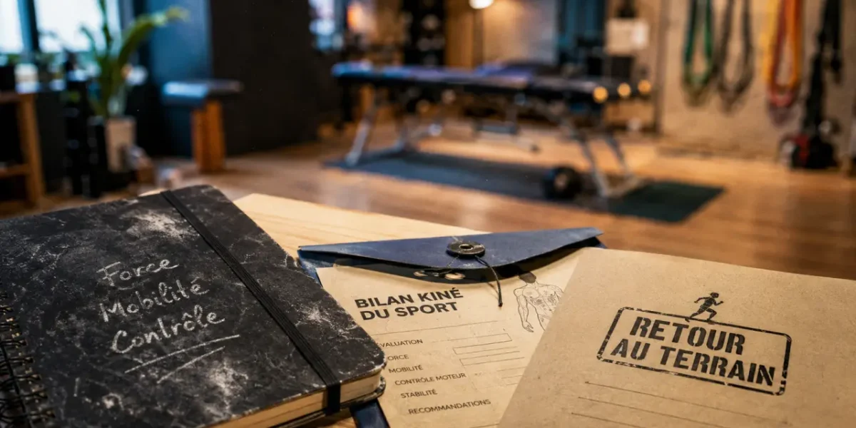 Formation kiné du sport blended learning 24 jours, carnet et dossier kiné