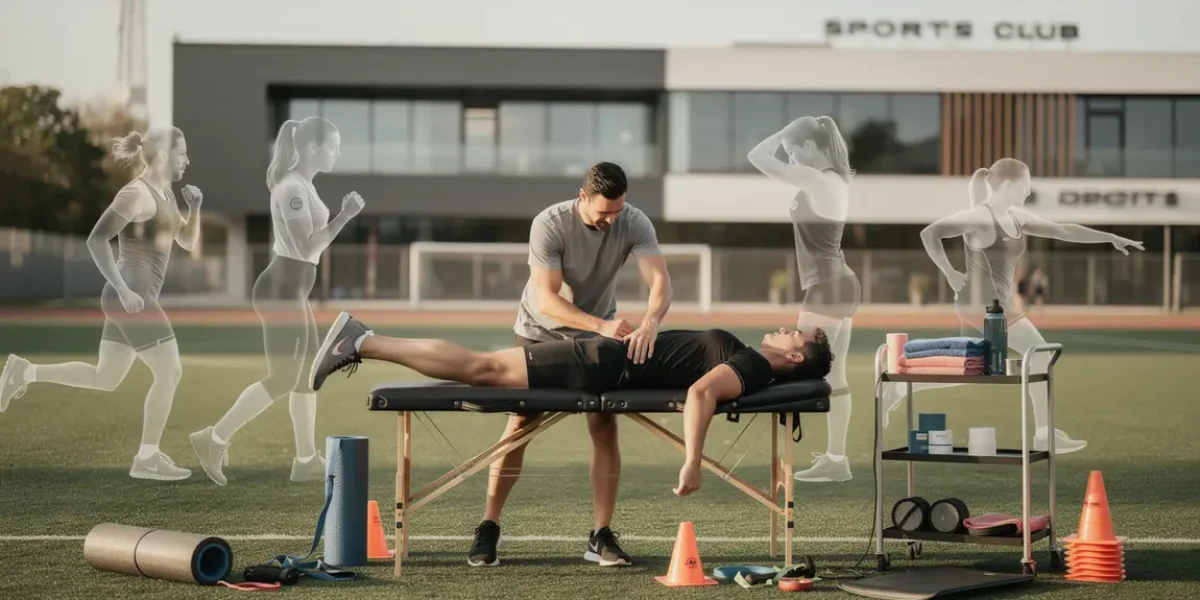 kinesitherapeute du sport terrain club reeducation athletes