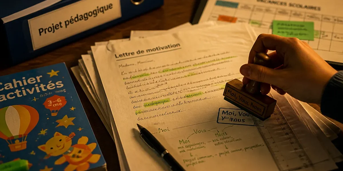 Lettre de motivation animateur sans BAFA ni expérience sur bureau