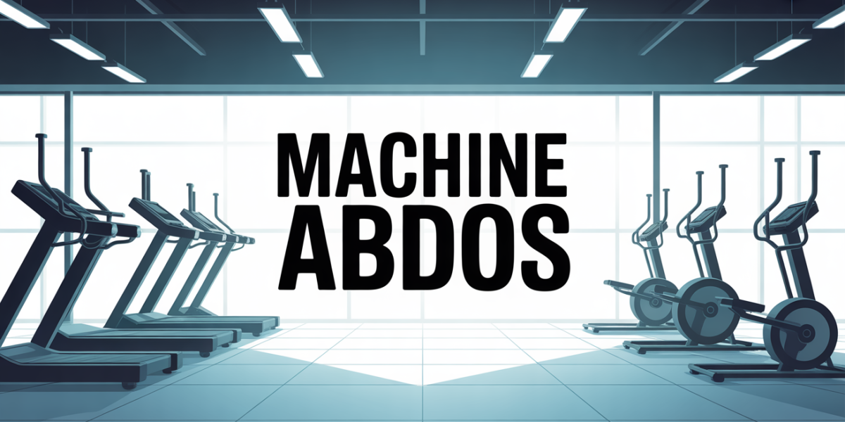 machine abdos salle de sport vue stylisee