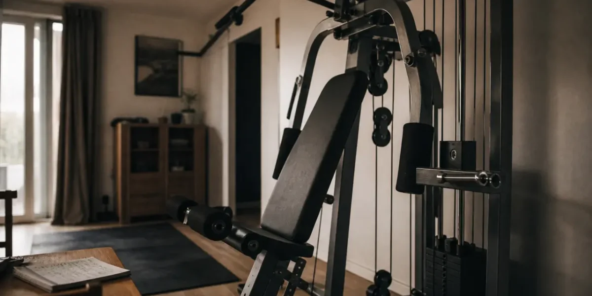 Machine de musculation compacte à domicile : station home gym pour tout le corps
