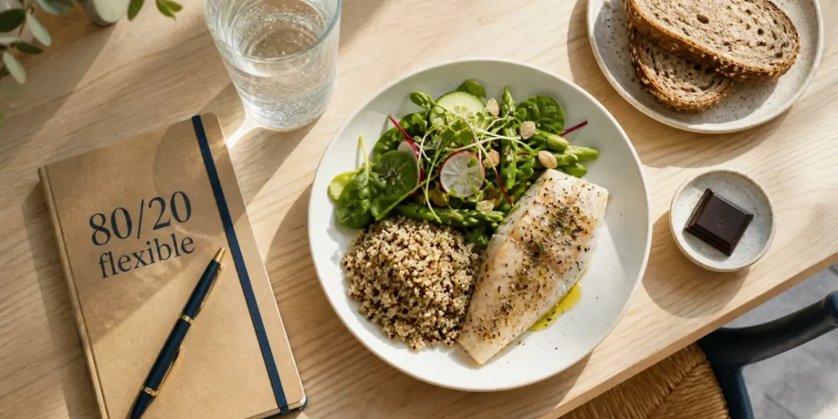 Assiette 80/20 : manger équilibré sans se priver, sans fringales