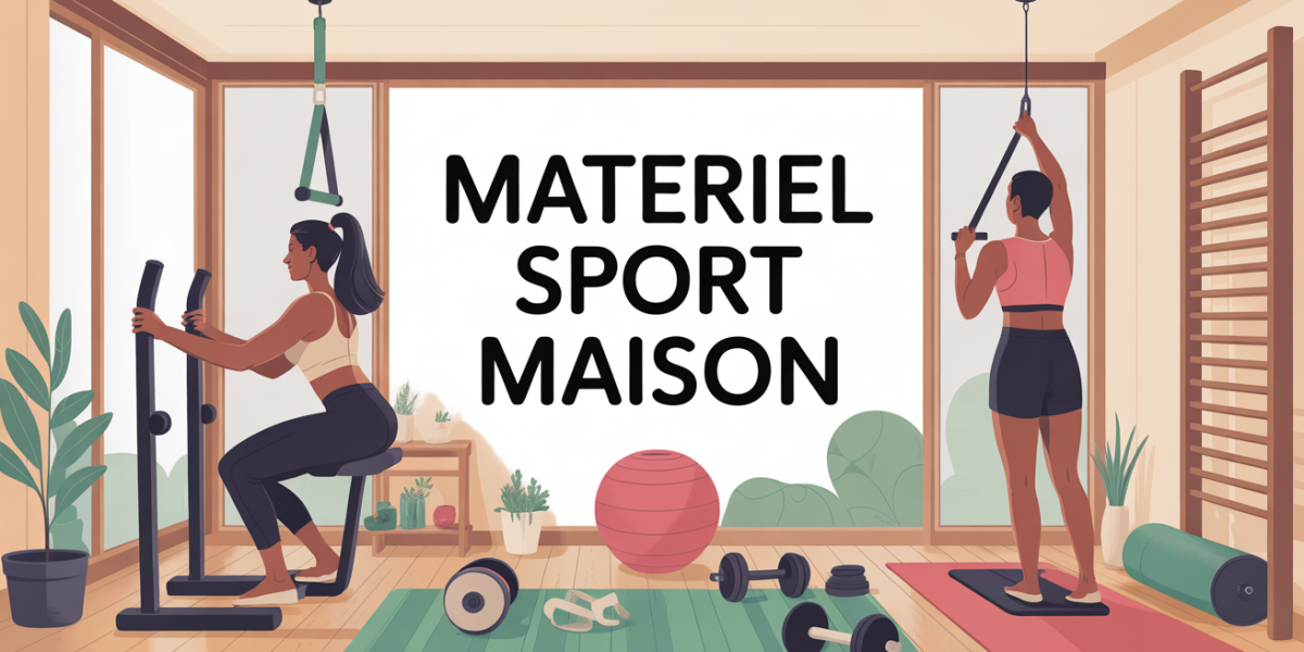 Espace home gym compact dans salon lumineux materiel sport maison