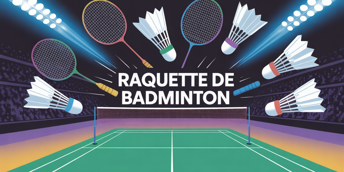 illustration terrain meilleure raquette badminton