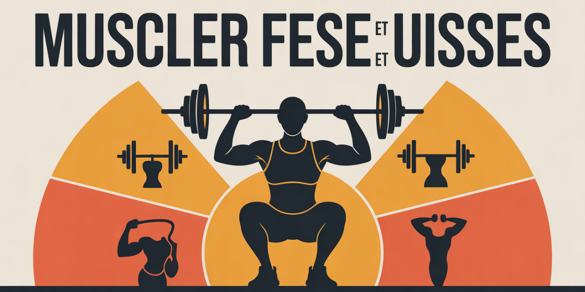 Muscler fesses et cuisses illustration silhouette