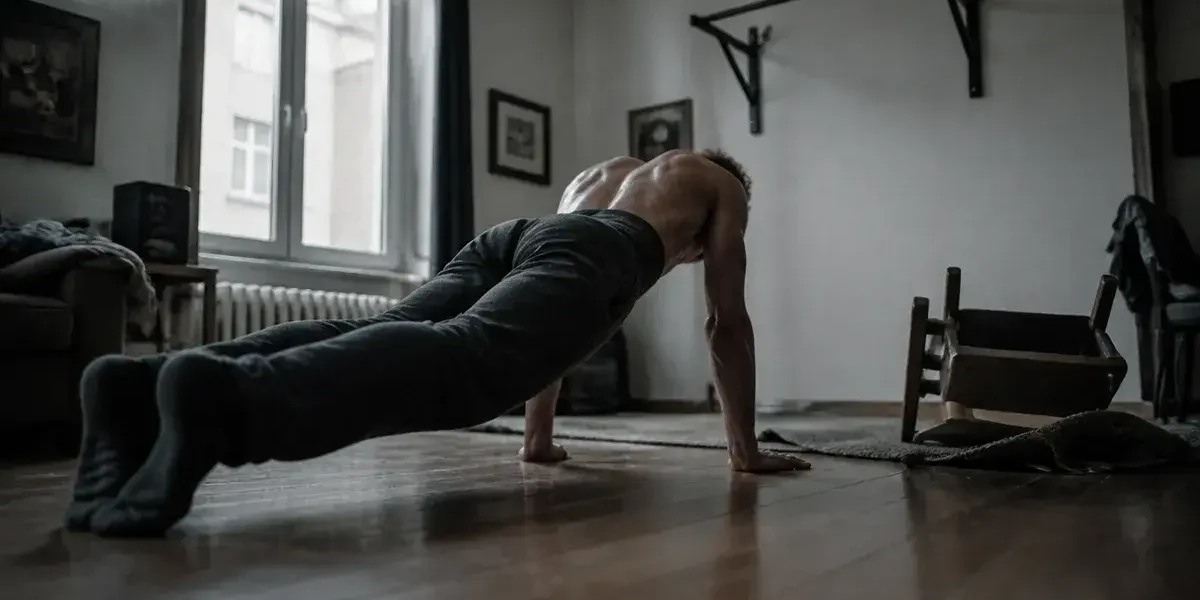 Musculation poids du corps programme sans matériel : pompes au sol