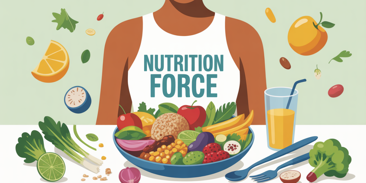 Illustration repas force proteines legumineuses cereales haltere