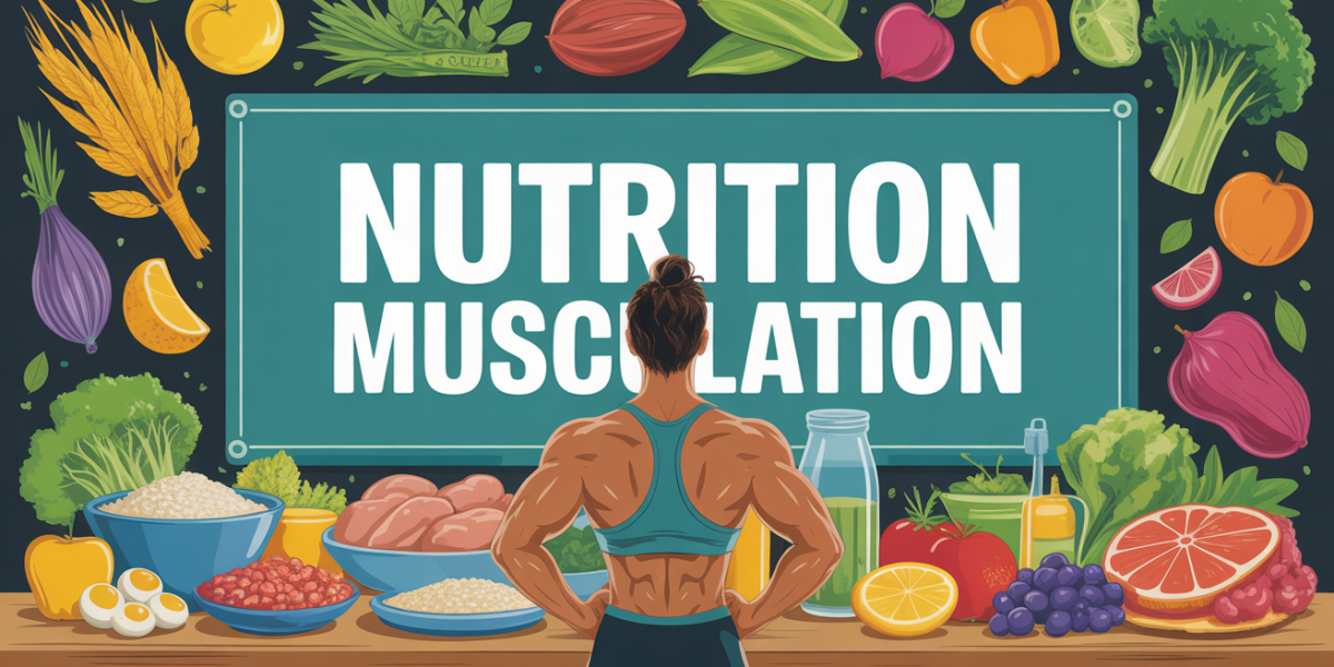 Nutrition pour la musculation table aliments bruts