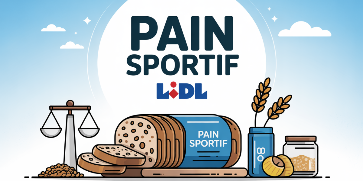pain sportif lidl fait-il grossir illustration stylisée sur planche