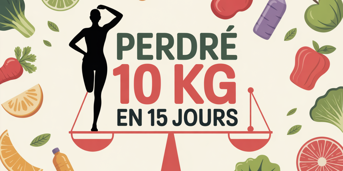 Perdre 10 kg en 15 jours regime thonon silhouette sur balance